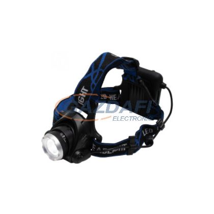 HOME HLM 4 LED-es fém fejlámpa, Zoom, 800 lm