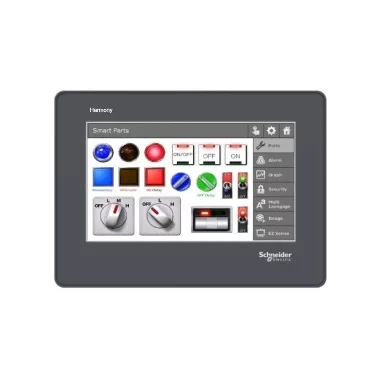 SCHNEIDER HMISTO715 Harmony STO7 HMI terminál, 4,3", színes TFT LCD, 480x272, RS-232C/485 soros port RJ45, 2xUSB SCHNEIDER HMISTO715 Harmony STO7 HMI terminál, 4,3", színes TFT LCD, 480x272, RS-232C/485 soros port RJ45, 2xUSB