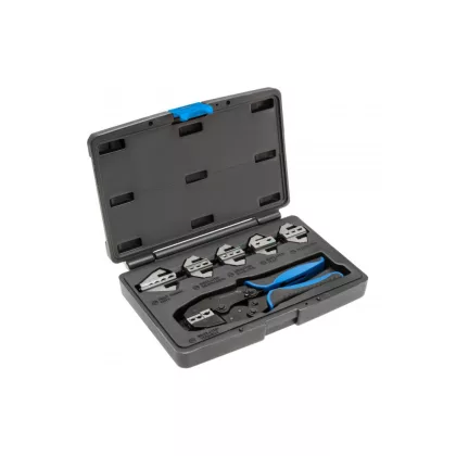 HÖGERT HT1P176 Krimpelő fogó cserélhető 6 db