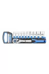 HÖGERT HT1R332 Aljzatkészlet racsnis fogantyúval  1/2", CrV acél, 72 T, 11 db