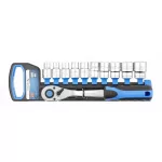   HÖGERT HT1R332 Aljzatkészlet racsnis fogantyúval  1/2", CrV acél, 72 T, 11 db