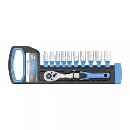 HÖGERT HT1R334 Aljzatkészlet racsnis fogantyúval 1/4", CrV acél, 72 T, 11 db HÖGERT HT1R334 Aljzatkészlet racsnis fogantyúval 1/4", CrV acél, 72 T, 11 db
