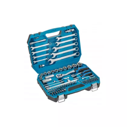   HÖGERT HT1R425 Szerszámkészlet 85 db, kétszínű bőrönd