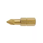   HÖGERT HT1S384 Csavarhúzó bit, PZ1 25 mm S2 acél, titán bevonat, 5 részes buborékfólia