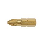   HÖGERT HT1S385 Csavarhúzó  bit, PZ2 25 mm, S2  acél, titán bevonat, 5 részes buborékfólia