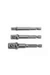 HÖGERT HT1S445 Dugós bit adapterek, 1/4", 3/8", 1/2" HÖGERT HT1S445 Dugós bit adapterek, 1/4", 3/8", 1/2"
