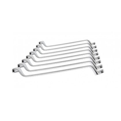   HÖGERT HT1W598 Két hatszögletű gyűrűs villáskulcs készlet, 8 db, CrV, 6-22 mm, DIN 838