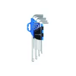   HÖGERT HT1W804 9- részes golyós végű imbuszkulcs készlet, CrV acél