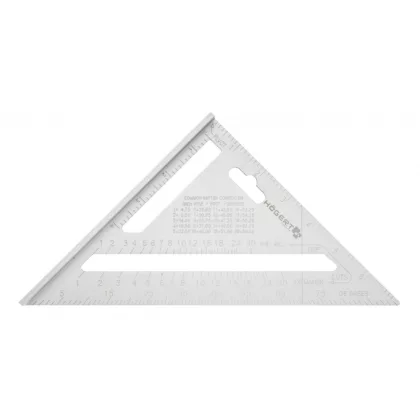   HÖGERT HT4M216 Alumínium ötvözet háromszög vonalzó 185 mm