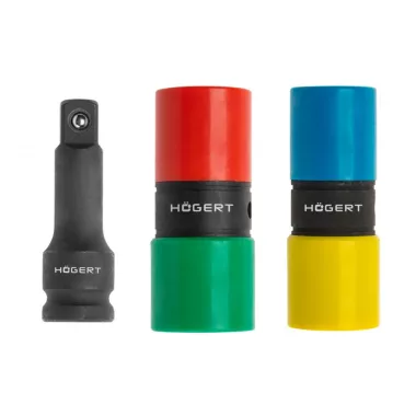 HÖGERT HT4R006 Ütőhüvely-készlet, kétoldalas, 1/2-es kiterjesztés