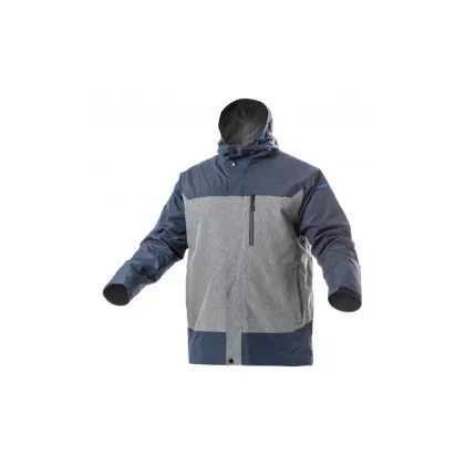   HÖGERT HT5K248-2XL TANGER esőkabát sötétkék-szürke 2XL (56) cipzár a bélésben  