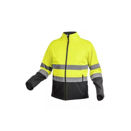  HÖGERT HT5K335-3XL EXTER figyelmeztető softshell kabát sárga 3XL (58)