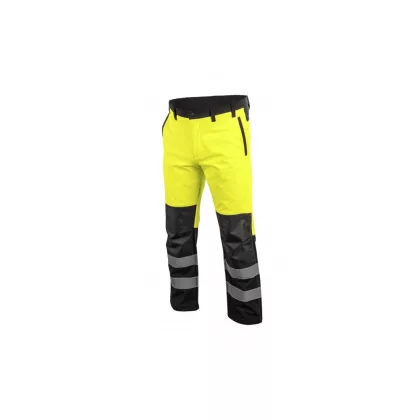   HÖGERT HT5K337-S TRAUN softshell figyelmeztető nadrág sárga S (48)