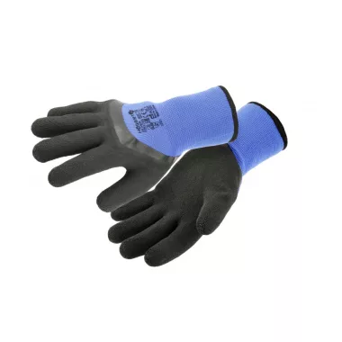 HÖGERT HT5K768-10 ZICHER szigetelt latex bevonatú kesztyű kék 10