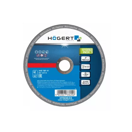   HÖGERT HT6D633 Metal Inox vágókorongok  10 db 180x1,6x22,23