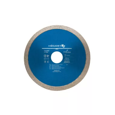 HÖGERT HT6D701 folyamatos gyémánt penge 115 mm HÖGERT HT6D701 folyamatos gyémánt penge 115 mm