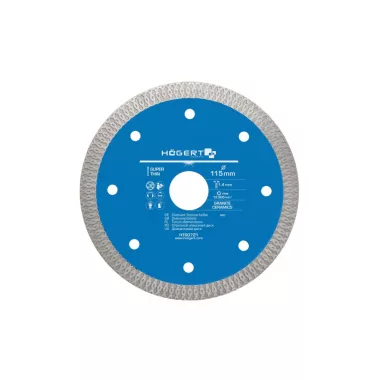HÖGERT HT6D721 Gyémánt penge kerámialapokhoz 115 mm HÖGERT HT6D721 Gyémánt penge kerámialapokhoz 115 mm