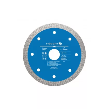 HÖGERT HT6D721 Gyémánt penge kerámialapokhoz 115 mm