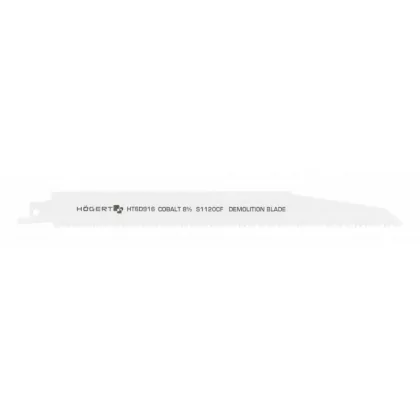   HÖGERT HT6D916 230 mm univerzális dugattyús fűrészlap (fa, faszerű anyagok, fém és műanyag), 6 TPI, bontási munkákhoz