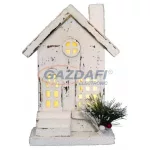 HOME 421316 Faház lépcsővel, 3 LED, fehér