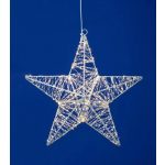   HOME KAD40 csillag fém dekoráció, 320db melegfehér micro LED, fém kivitel, 5m tápkábel, adapteres tápellátás, beltéri kivitel