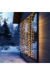 HOME KAF400DWW DOT LED-es fényfüggöny, 400 db melegfehér DOT LED, 2x2m, 8 program, ismétlődő időzítés, hálózati tápellátás, kül- és beltéri kivitel