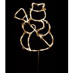   Home KID507BWW hóember ablakdísz, 35 db melegfehér LED, időzítő, elemes, beltéri kivitel