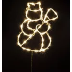   Home KID507WW LED-es hóember ablakdísz, 35db melegfehér LED, időzítő, adapteres tápellátás, kül- és beléri kivitel