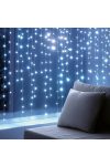 Home KIN168DWH DOT LED-es fényfüggöny, 168 db hidegfehér DOT LED, állófényű, átlátszó vezeték, 12x14 LED, beltéri adapteres kivitel