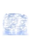 Home KKL1012DWH DOT LED-es fényfüzér, 1000db hidegfehér LED, 70m hosszú, 8+4 funkció, átlátszó vezeték, adapteres tápellátás, beltéri kivitel
