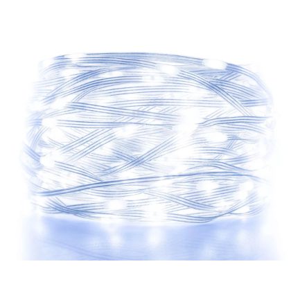   Home KKL1012DWH DOT LED-es fényfüzér, 1000db hidegfehér LED, 70m hosszú, 8+4 funkció, átlátszó vezeték, adapteres tápellátás, beltéri kivitel