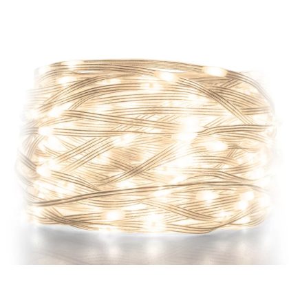   Home KKL512DWW DOT LED-es fényfüzér, 500db melegfehér LED, 35m hosszú, 8+4 funkció, átlátszó vezeték, adapteres tápellátás, beltéri kivitel