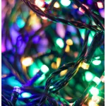   Home LED248M LED fényfüzér, 240db színes LED, 23,9m hosszúságú, 8 program időzítővel, zöld vezeték, adapteres tápellátás, kül- és beltéri kivitel