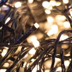   Home LED248WW LED fényfüzér, 240db melegfehér LED, 23,9m hosszúságú, 8 program időzítővel, zöld vezeték, adapteres tápellátás, kül- és beltéri kivitel