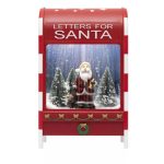   Home LFS400 zenélő, havazó postaláda, 4db hidegfehér SMD LED, műanyag, 8 karácsonyi dal, elemes tápellátás, beltéri kivitel