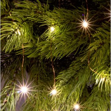 Home ML26WW micro LED fényfüzér, beltéri kivitel, 20 db melegfehér micro LED, 1,9 m füzérhossz, elemes