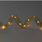   Home RLS10WW LED-es szalag mintákkal, arany színű szalag, 8 funkció, 100db melegfehér LED, elemes tápellátás, beltéri kivitel