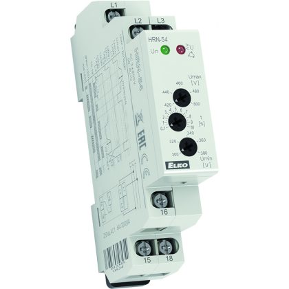   Elko HRN-54 - Magas/alacsony feszültség figyelő relé 3X400V