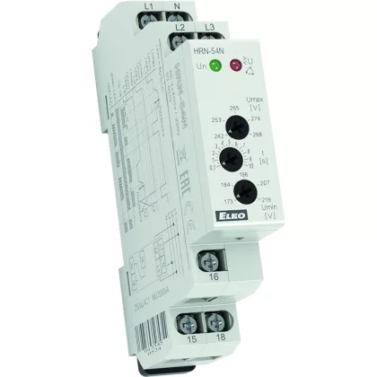   Elko HRN-54N - Magas/alacsony feszültség figyelő relé 3X400/230V