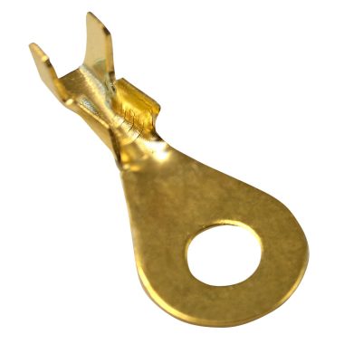 TRACON HSZ4 Sajtolható szigeteletlen szemes saru, sárgaréz 1-2,5mm2, M4