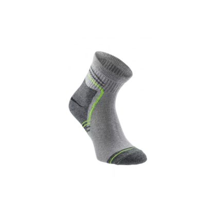  HÖGERT HT5K454-1-45-46 rövid zokni világosszürke/zöld 45-46 (3 pár/csomag)