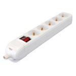 TRACON HUR-05K Újravezetékezhető, hordozható elosztósáv 5×SCHUKO, max.16A, 250VAC