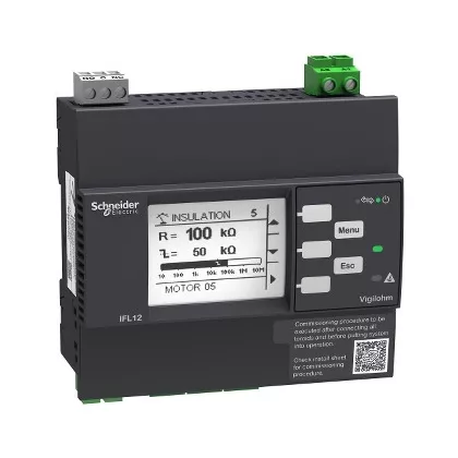 SCHNEIDER IMDIFL12MC Vigilohm fejlett 12 csatornás hibalokátor Modbus kommunikációval- Kórház 110-230VAC - 125/250VDC