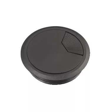 SCHNEIDER INS61212 UNICA SYSTEM+ Bútorba süllyeszthető kábelkivezető, 80 mm, fekete