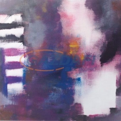   TECHNOTHERM ISP-AL 4 750-RF Infrapanel, 0,75kW, "absztrakt 4" nyomtatott, porszórt felület, külső termosztáttal vezérelhető