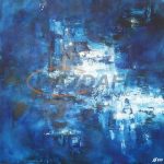   TECHNOTHERM ISP-AL 7 450 Infrapanel, 0,45kW, "absztrakt 7" nyomtatott, porszórt felület