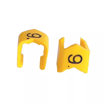   TRACON J155P Vezetékjelölő (5 szám)vezetékre pattintható 1,5-4mm2