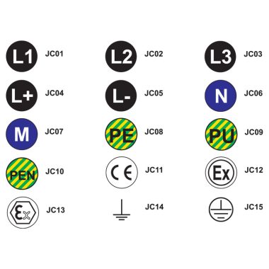 TRACON JC03 Jelölőcimke (öntapadós, L3)30 db/A5 d=20 mm