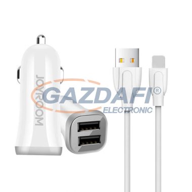  Încărcător auto JOYROOM 21980 2xUSB + cablu de date micro USB