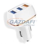 JOYROOM 21988 30W 3 x USB Autós töltőfej